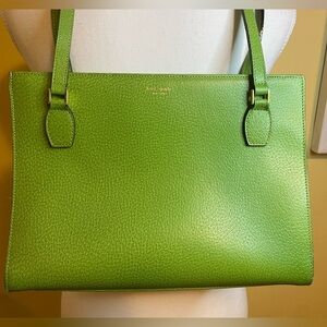 VGUC!  Kate Spade green leather purse with two straps.